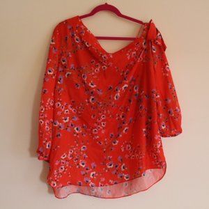 Banana Republic Floral Off The Shoulder Top